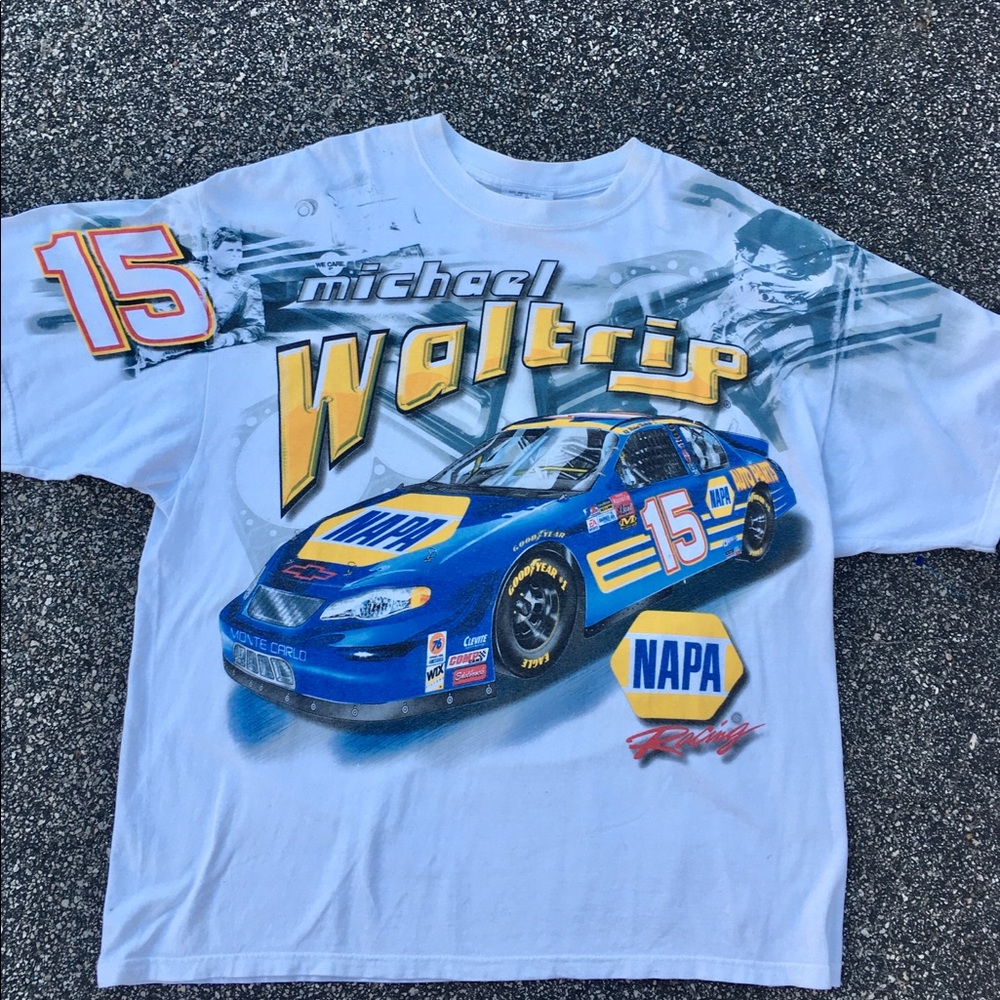 Vintage Michael Waltrip NASCAR Napa Racing Tee XL